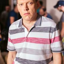 Сергей Лавыгин на съемках сериала "Отель "Элеон"