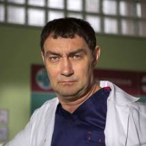 Константин Юшкевич на съемках сериала "Склифосовский. Реанимация"