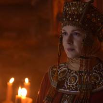 Светлана Колпакова на съемках сериала "Золотая Орда"