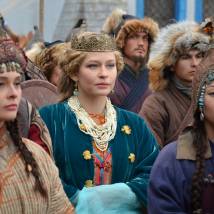 Юлия Пересильд на съемках сериала "Золотая Орда"