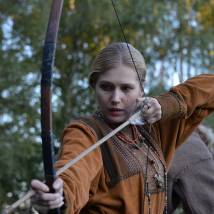 Карина Андоленко на съемках сериала "Золотая Орда"