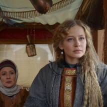 Юлия Пересильд на съемках сериала "Золотая Орда"