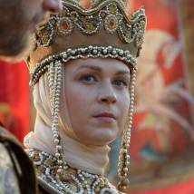 Светлана Колпакова на съемках сериала "Золотая Орда"
