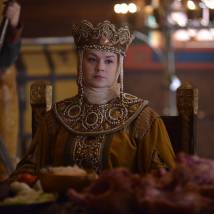 Светлана Колпакова на съемках сериала "Золотая Орда"