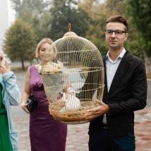 На съемках фильма "Любимая учительница"
