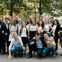 На съемках фильма "Любимая учительница"