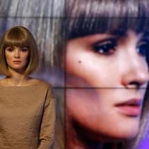 Паулина Андреева на съемках фильма "Лучше, чем люди"