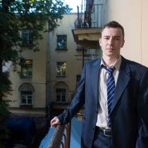 Григорий Чабан на съемках фильма "Бывшие"