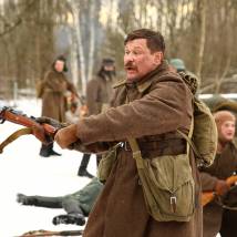 Анатолий Гущин на съемках сериала "Отчий берег"