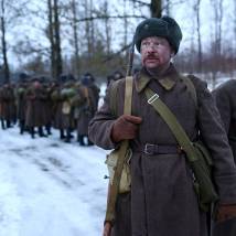 Анатолий Гущин на съемках сериала "Отчий берег"