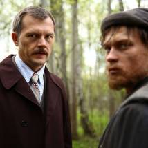 Алексей Фатеев на съемках сериала "Отчий берег"