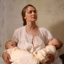 Светлана Колпакова на съемках сериала "Отчий берег"