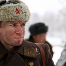 Максим Костромыкин на съемках сериала "Отчий берег"