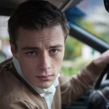 Илья Коробко на съемках сериала "Секретарша"
