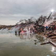 На съемках фильма "Рубеж"