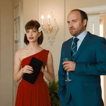 Александр Кобзарь и Анна Васильева на съемках сериала "Забудь и вспомни"