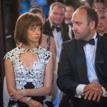 Анна Васильева и Александр Кобзарь на съемках сериала "Забудь и вспомни"