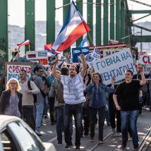 На съемках фильма "Балканский рубеж"