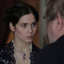 Юлия Снигирь на съемках сериала "Хождение по мукам"
