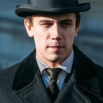 Леонид Бичевин на съемках сериала "Хождение по мукам"