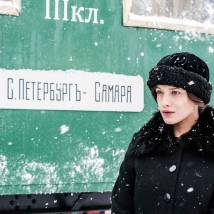 Аня Чиповская на съемках сериала "Хождение по мукам"