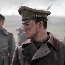 Леонид Бичевин на съемках сериала "Хождение по мукам"