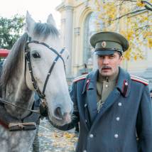 Павел Трубинер на съемках сериала "Хождение по мукам"