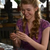 Анастасия Уколова на съемках сериала "Ангел-хранитель"