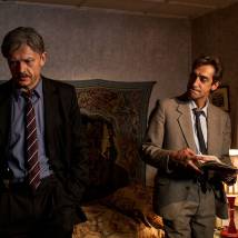 Артем Ткаченко, Алексей Фатеев на съемках сериала "Экспроприатор"