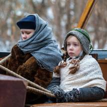 На съемках фильма "Прощаться не будем"