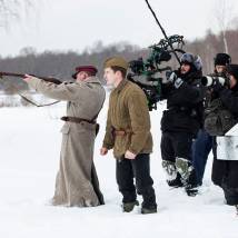 На съемках фильма "Прощаться не будем"