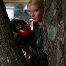 Анастасия Панина на съемках сериала "Опекун"
