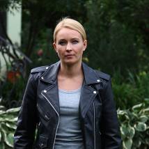 Анастасия Панина на съемках сериала "Опекун"