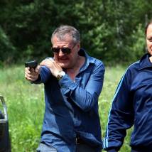 Артур Ваха и Анатолий Кот на съемках сериала "Опекун"