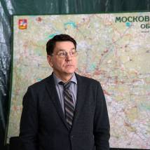 Сергей Маковецкий на съемках фильма "Трасса смерти"