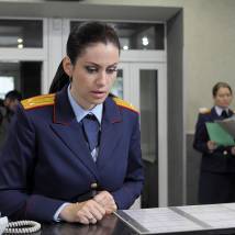 Анна Ковальчук на съемках сериала "Тайны следствия 16"