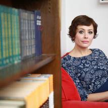Екатерина Волкова на съемках фильма "Чужие и близкие"