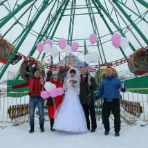 На съемках фильма "Улыбка Лиса"