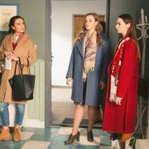 Александра Булычева, Светлана Колпакова и Елена Николаева на съемках сериала "Мамочки. Третий сезон"