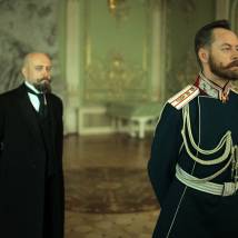 Михаил Елисеев на съемках фильма "Троцкий"