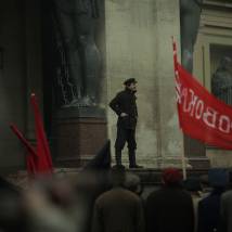 На съемках фильма "Троцкий"