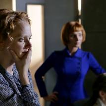 Юлия Тельпухова на съемках сериала "Свидетели"