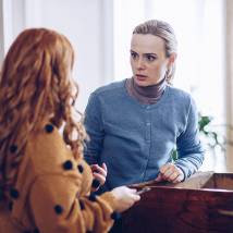Алла Юганова на съемках фильма "Мышеловка на три персоны"