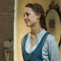 Мария Палей на съемках сериала "Двое против смерти"