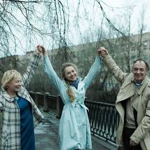 Мария Палей на съемках сериала "Двое против смерти"
