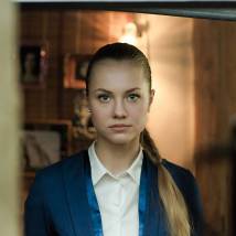 Мария Палей на съемках сериала "Двое против смерти"