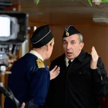 Александр Андриенко на съемках фильма "Родные люди"