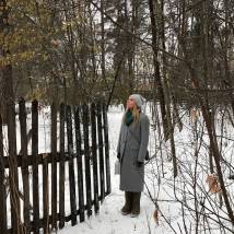 Елена Великанова на съемках фильма "Суфлер"