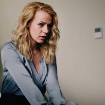Александра Ребенок на съемках сериала "Мертвое Озеро" (© фото: предоставлено телеканалом ТВ-3)