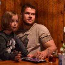 Владимир Яглыч, Виталия Корниенко на съемках фильма "Ночная смена"